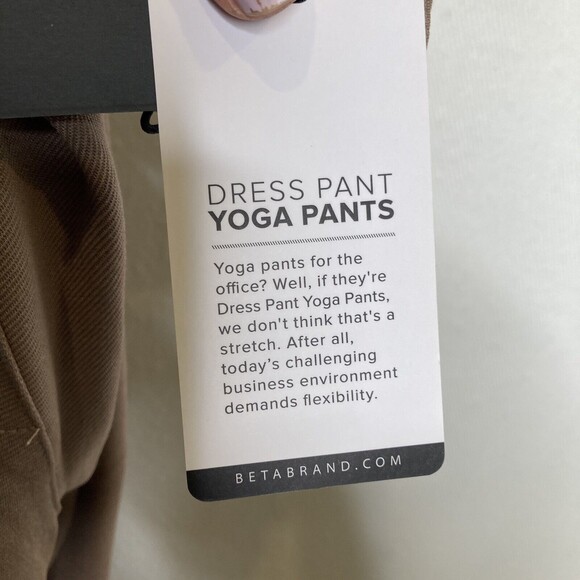 BETABRAND Yoga Pants Khaki Color Size Small Stretchy Dress Trousers NWT - Picture 10 of 12
